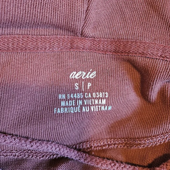 Lace-Up Hooded Pullover Top - Rust - Picture 12 of 14